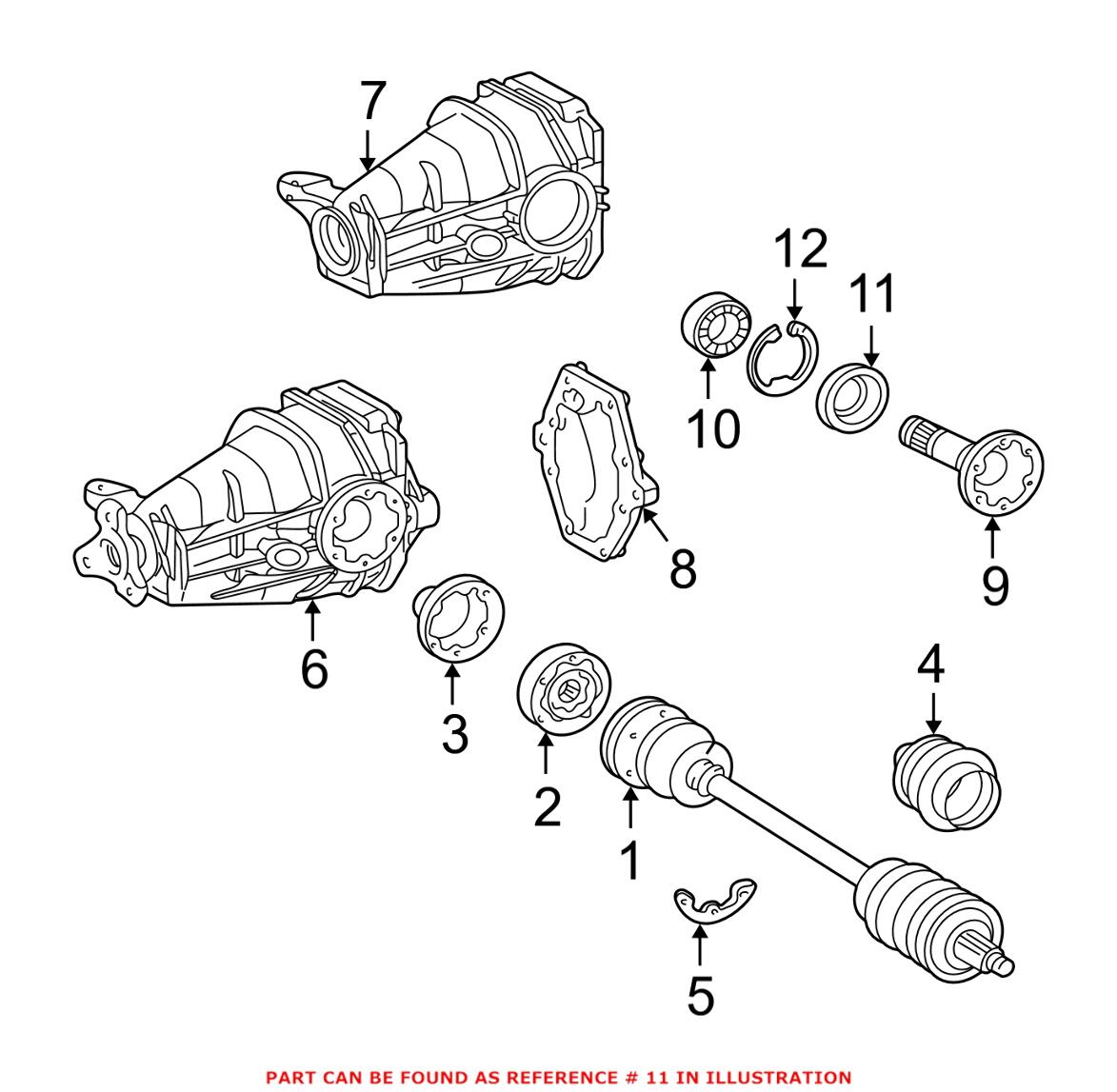 Mercedes Axle Seal - Rear 0259972747